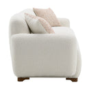 Darius Beige Boucle Sofa w/2 Pillows - Ornate Home