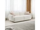 Darius Beige Boucle Sofa w/2 Pillows - Ornate Home