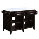 Darwid White/Espresso Kitchen Island - Ornate Home
