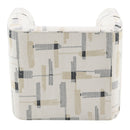 Darya Beige Pattern Chair w/Swivel - Ornate Home