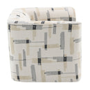 Darya Beige Pattern Chair w/Swivel - Ornate Home