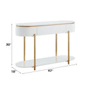 Daveigh White Sofa Table - Ornate Home