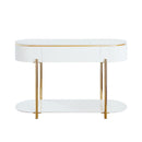 Daveigh White Sofa Table - Ornate Home