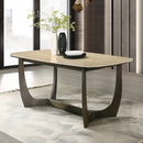 Davita Ceramic Top/Walnut Dining Table - Ornate Home