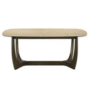 Davita Ceramic Top/Walnut Dining Table - Ornate Home
