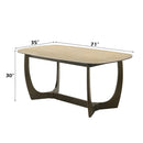 Davita Ceramic Top/Walnut Dining Table - Ornate Home