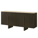 Davita Ceramic Top/Walnut Server - Ornate Home