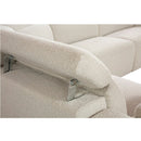 Dayana Beige Boucle Power Motion Sectional Sofa - Ornate Home