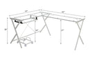 Dazenus Clear Glass Computer Desk - Ornate Home