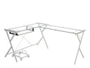 Dazenus Clear Glass Computer Desk - Ornate Home