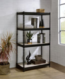 Decmus Natural/Black Bookshelf (60" H) - Ornate Home
