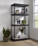Decmus Natural/Black Bookshelf (71" H) - Ornate Home