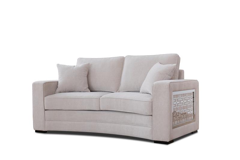 DelMar Beige Living Room Set / 3pc - Ornate Home