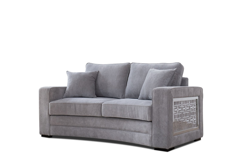DelMar Gray Living Room Set / 3pc - Ornate Home