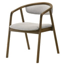Delina Chenille/Walnut Arm Chair - Ornate Home