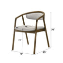 Delina Chenille/Walnut Arm Chair - Ornate Home