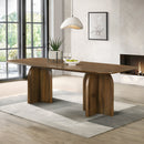 Delmon Dark Walnut Dining Table - Ornate Home