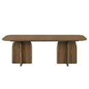 Delmon Dark Walnut Dining Table - Ornate Home