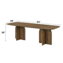 Delmon Dark Walnut Dining Table - Ornate Home