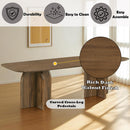 Delmon Dark Walnut Dining Table - Ornate Home