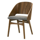Delmon Fabric/Dark Walnut Side Chair (Set of 2) - Ornate Home