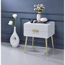 Denvor White End Table - Ornate Home