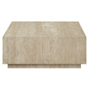 Deon Beige Travertine Coffee Table - Ornate Home