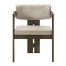 Destin Light Gray & Walnut Side Chair - Ornate Home