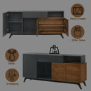 Destin Walnut Server - Ornate Home