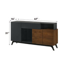 Destin Walnut Server - Ornate Home