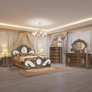 Devany Cherry Eastern King Bed - Ornate Home