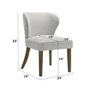 Dillon Gray/Walnut Side Chair (Set of 2) - Ornate Home