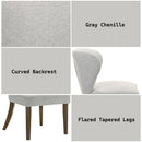 Dillon Gray/Walnut Side Chair (Set of 2) - Ornate Home