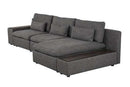 Divani Casa Paseo Charcoal Modular Sectional / 3pc - Ornate Home
