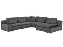 Divani Casa Paseo Charcoal Modular Sectional / 5pc - Ornate Home