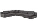 Divani Casa Paseo Charcoal Modular Sectional / 6pc - Ornate Home