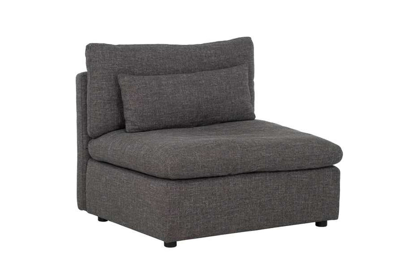 Divani Casa Paseo Charcoal Modular Sectional / 6pc - Ornate Home