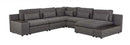 Divani Casa Paseo Charcoal Modular Sectional Sofa w/ Console  Create your own Style - Ornate Home