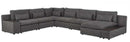 Divani Casa Paseo Charcoal Modular Sectional Sofa w/ Console  Create your own Style - Ornate Home
