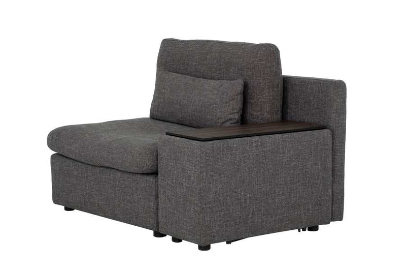 Divani Casa Paseo Charcoal Modular Sectional Sofa w/ Console  Create your own Style - Ornate Home