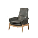Dolphin Black Accent Chair - Ornate Home