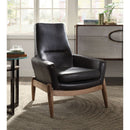 Dolphin Black Accent Chair - Ornate Home