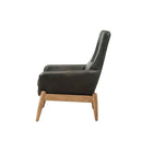 Dolphin Black Accent Chair - Ornate Home