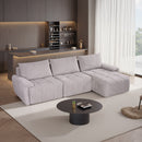 Dorcas Gray Sectional Sofa in a Box - Ornate Home