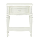 Dorothy Ivory Nightstand W/1 Drawer - Ornate Home