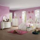 Dorothy Ivory Twin Post Bed - Ornate Home