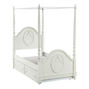 Dorothy Ivory Twin Post Bed - Ornate Home