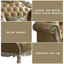 Dresden Chair w/ 2 Pillows in Gold Patina - Ornate Home