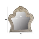 Dresden II Bone White Finish Mirror - Ornate Home