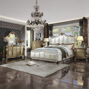Dresden II Gold Patina Finish Queen Bed - Ornate Home